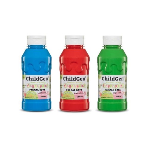 Childgen Süper Yıkanabilir Parmak Boya 3x350 ml şişe